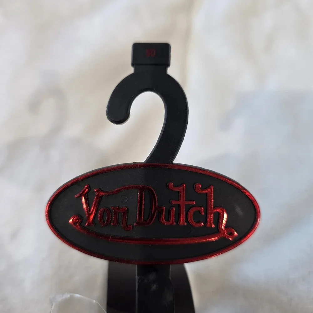 Von Dutch Men Brown Leather Belt Y2K Nostalgia Closet Staple Classic Size 30 NWT
